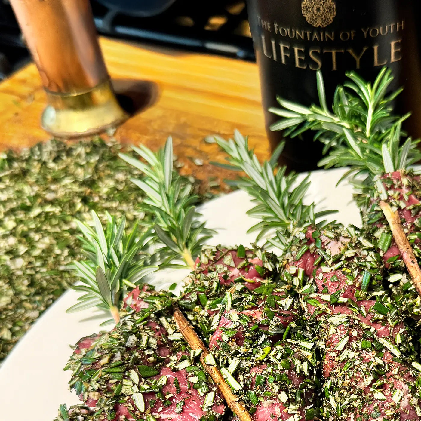 Lamb-Rosemary-Skewers-A-Tripeptide-Collagen-Infused-Recipe Fountain of Youth Lifestyle - Australia