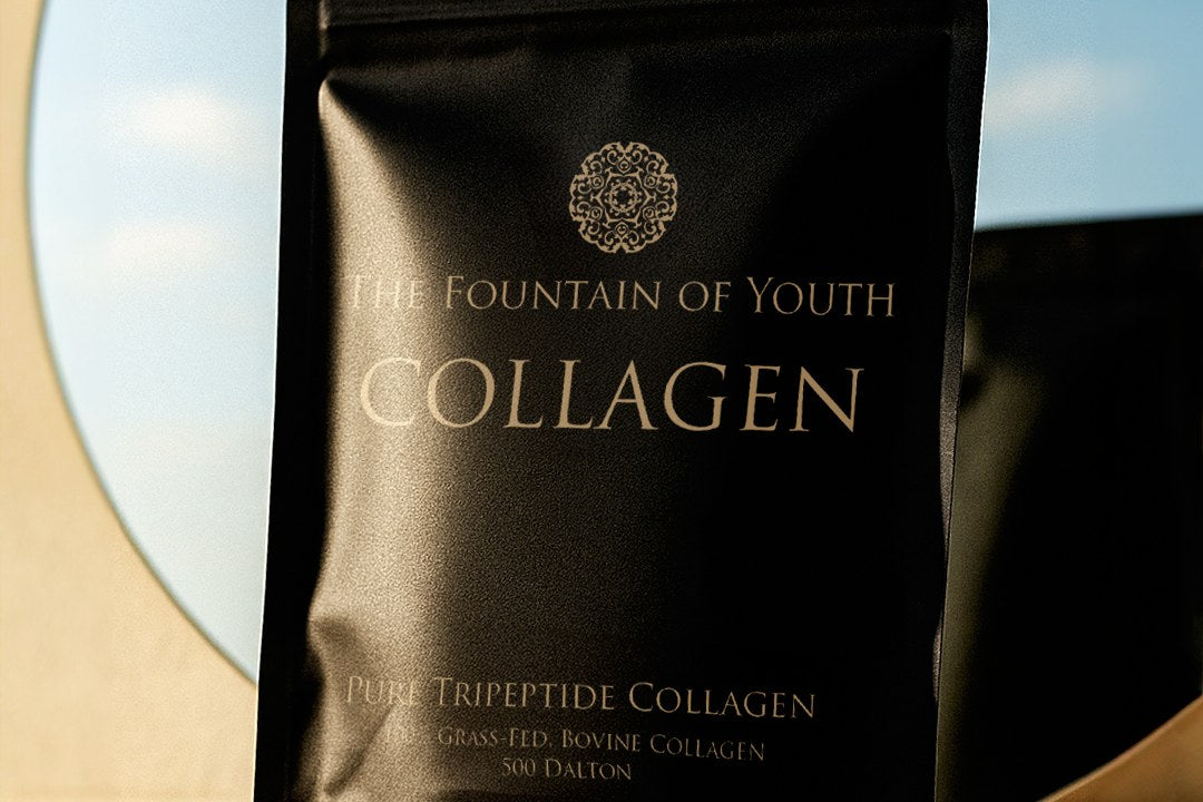 The Fountain of Youth Pure Tripeptide Collagen bag