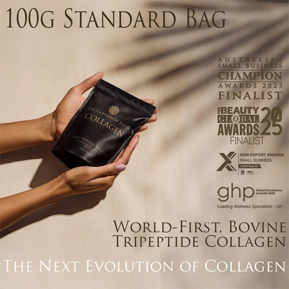 Exclusive Pure Bovine Tripeptide Collagen - 100g Bag Fountain of Youth Lifestyle