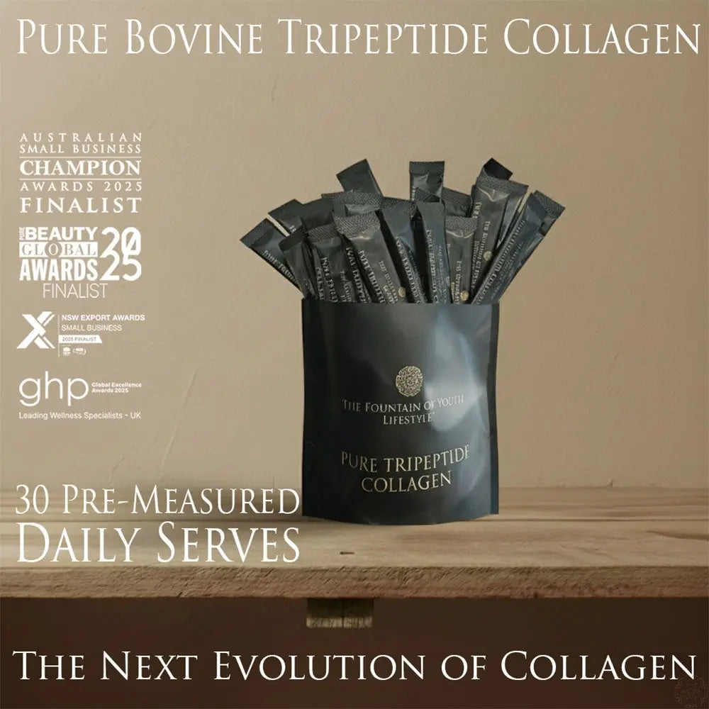 Pure Bovine Tripeptide Collagen: 30 Serves Fountain of Youth Lifestyle