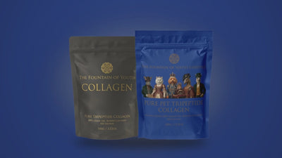 The Essential and Pure Pet Tripeptide Collagen bags, gentle motion loop